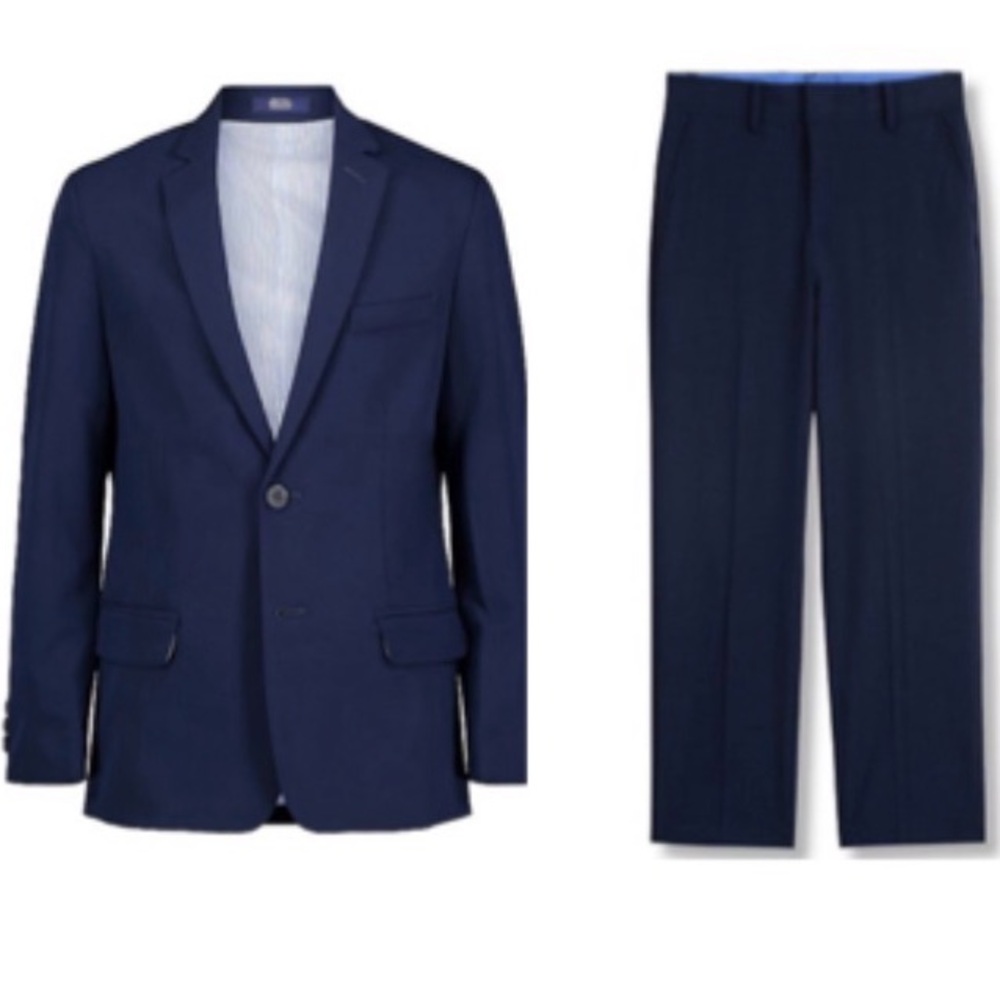 IZOD Boys’ Navy Suit Blazer Jacket and Boys’ Dress Pants - Like New - Size 10